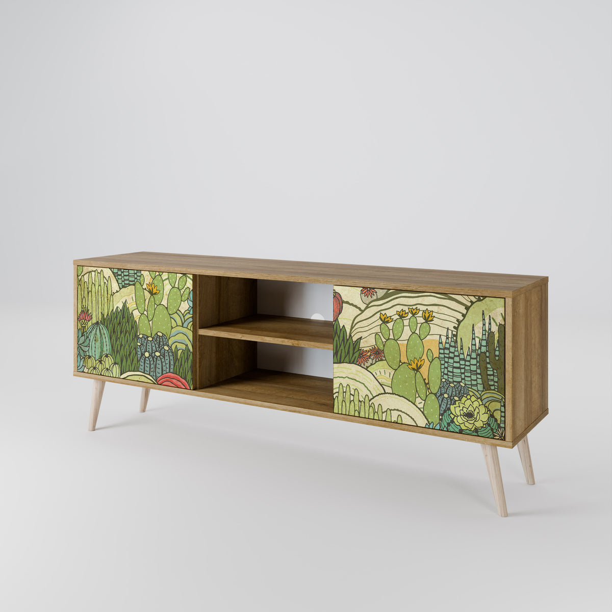 SUCCULENTS KALEIDOSCOPE Mueble de TV de 2 Puertas