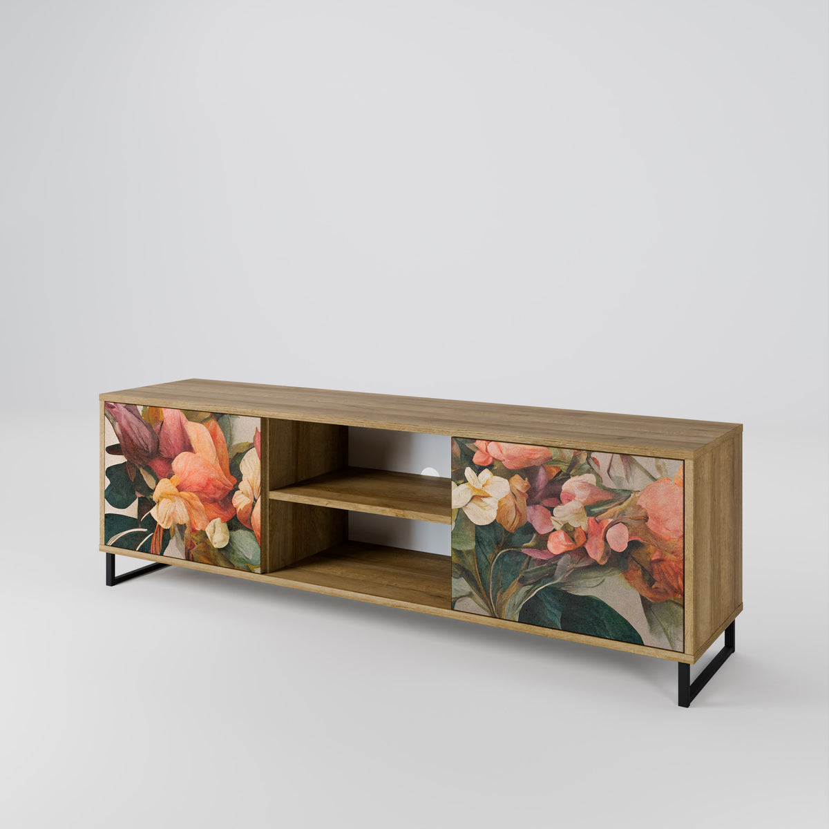 STYLISH BEAUTY Mueble de TV de 2 Puertas