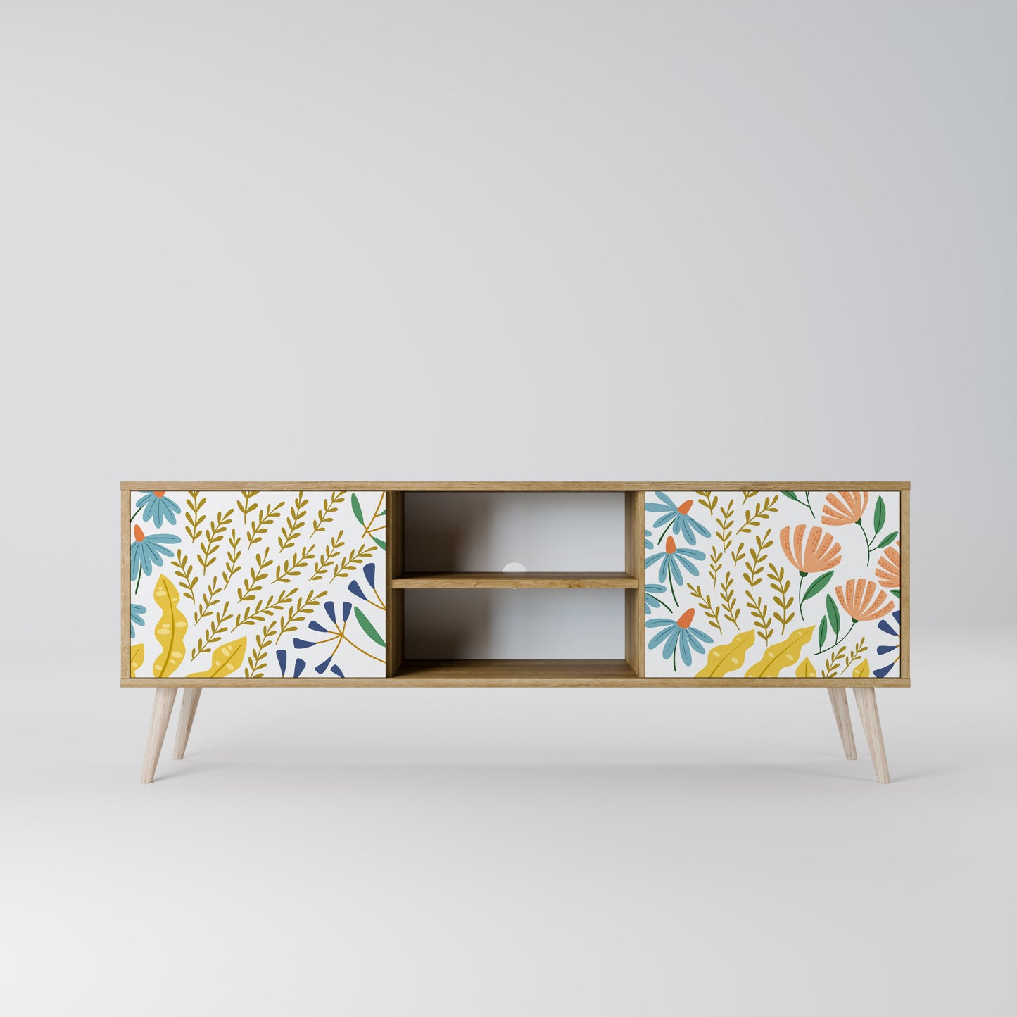 HELLO SPRING Mueble de TV de 2 Puertas