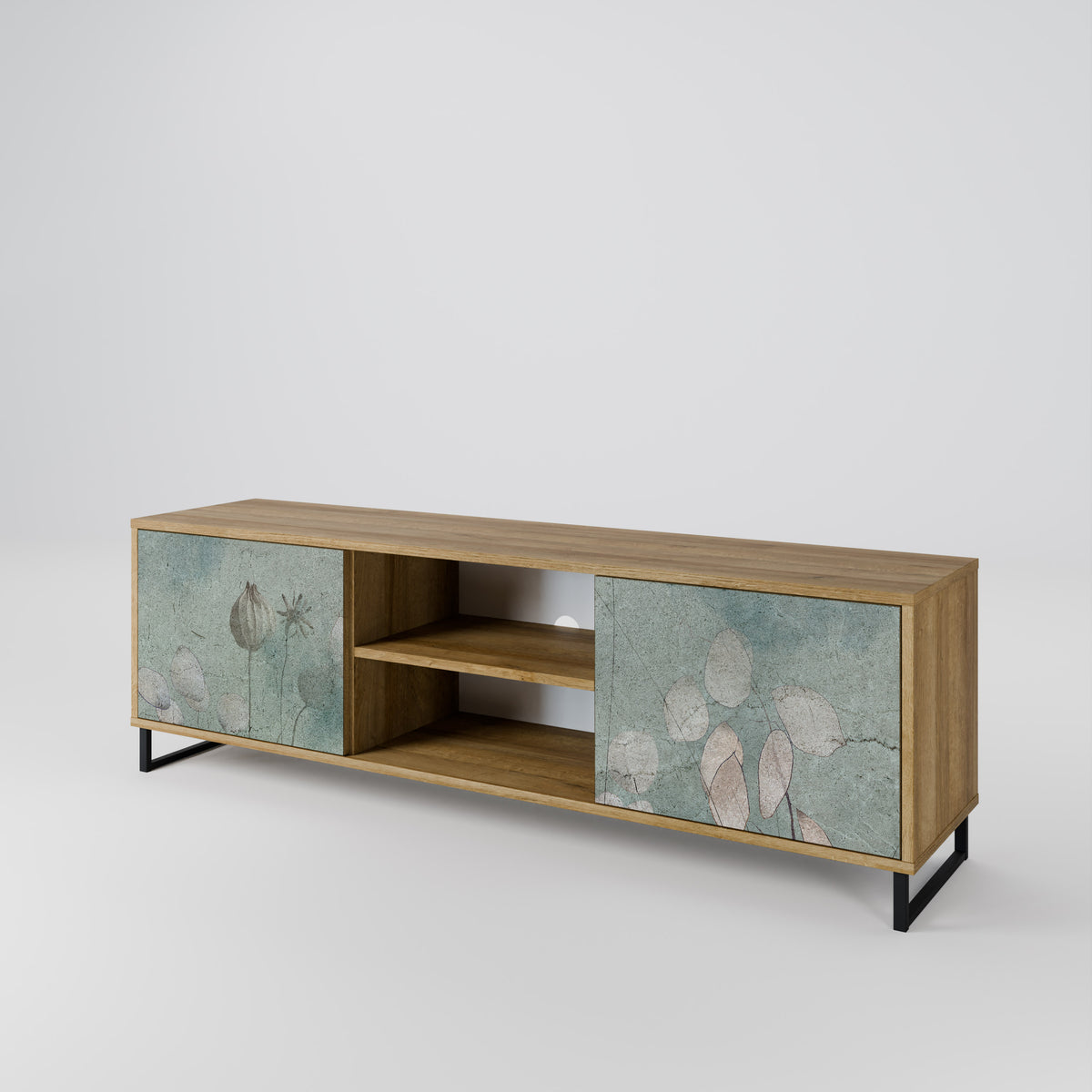 NIGHT LADY Mueble de TV de 2 Puertas