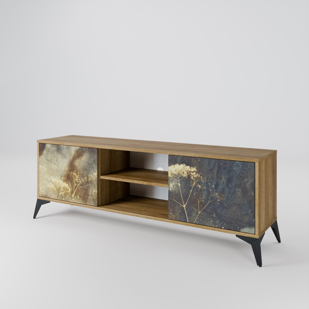 GENTLE POWER Mueble de TV de 2 Puertas