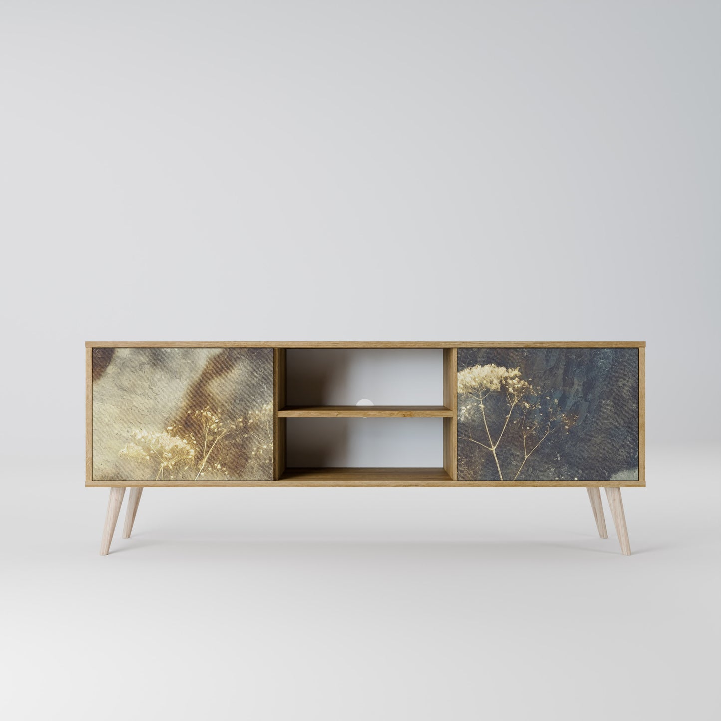 GENTLE POWER Mueble de TV de 2 Puertas