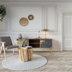 GENTLE POWER Mueble de TV de 2 Puertas