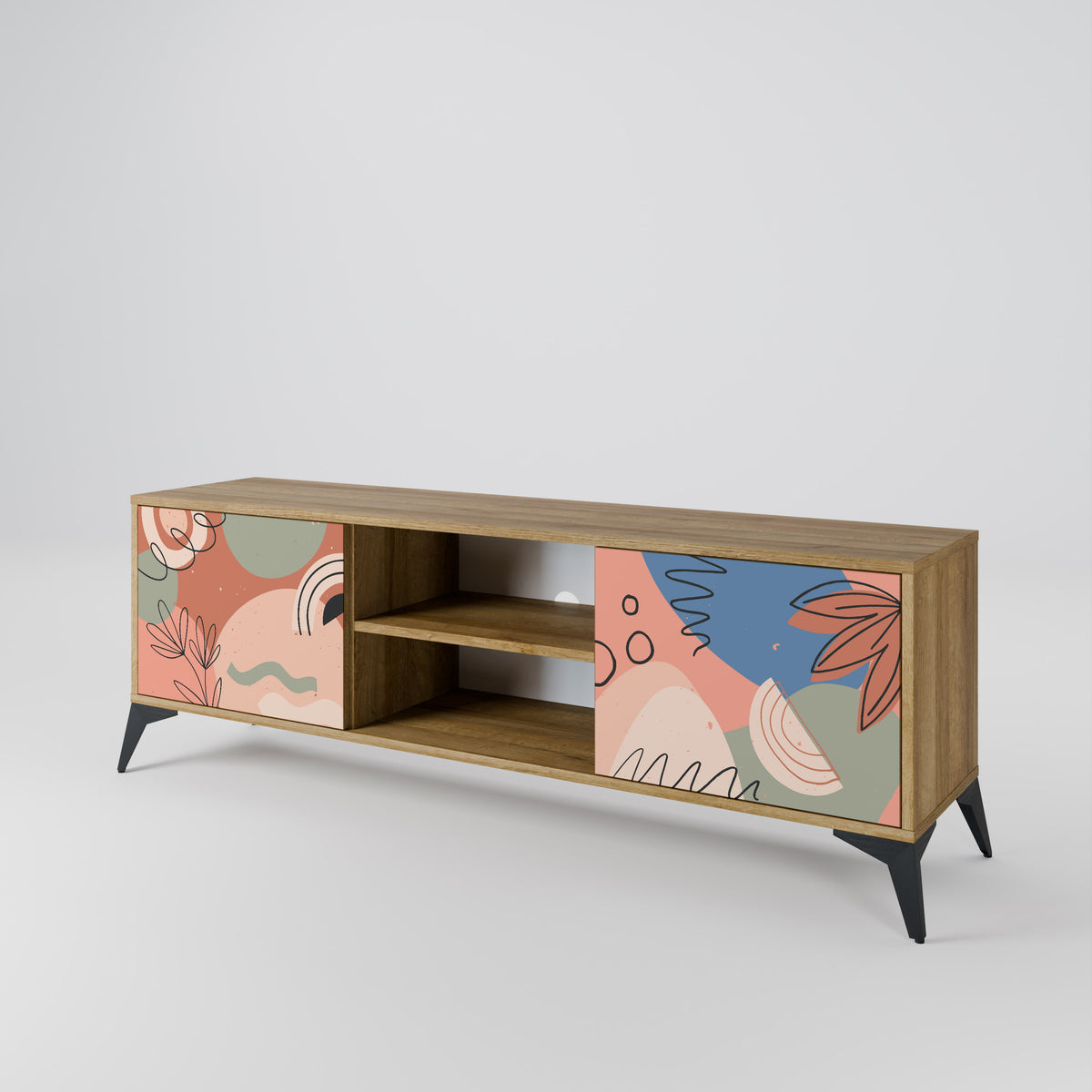 PASTEL DESTINY Mueble de TV de 2 Puertas