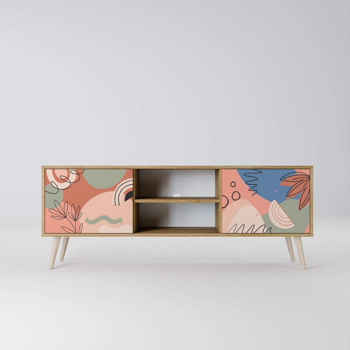 PASTEL DESTINY Mueble de TV de 2 Puertas