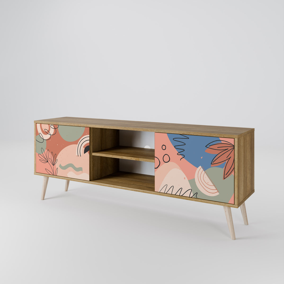 PASTEL DESTINY Mueble de TV de 2 Puertas