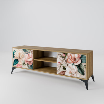 FLORAL GRACE Mueble de TV de 2 Puertas