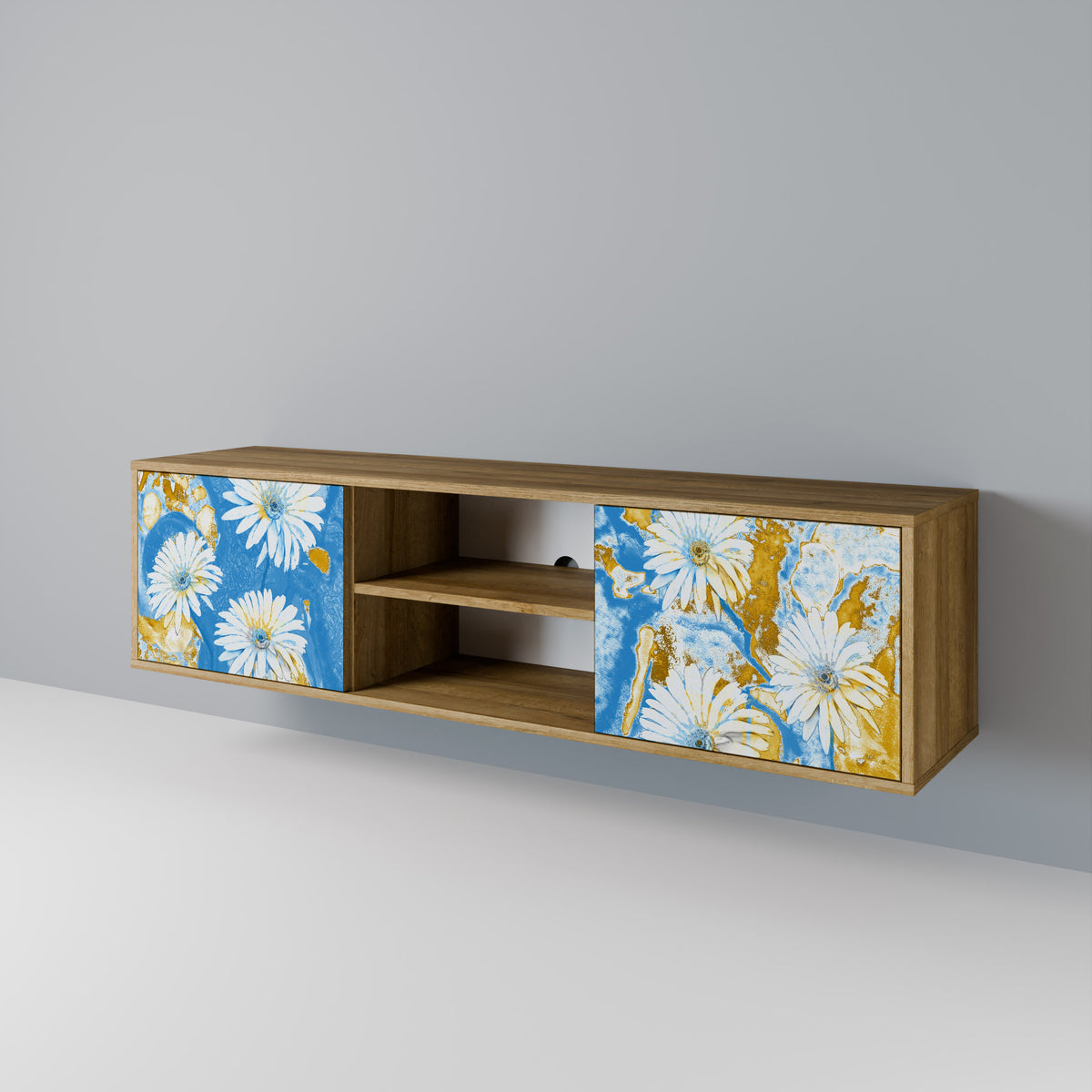 DAISY LUXE Mueble de TV de 2 Puertas