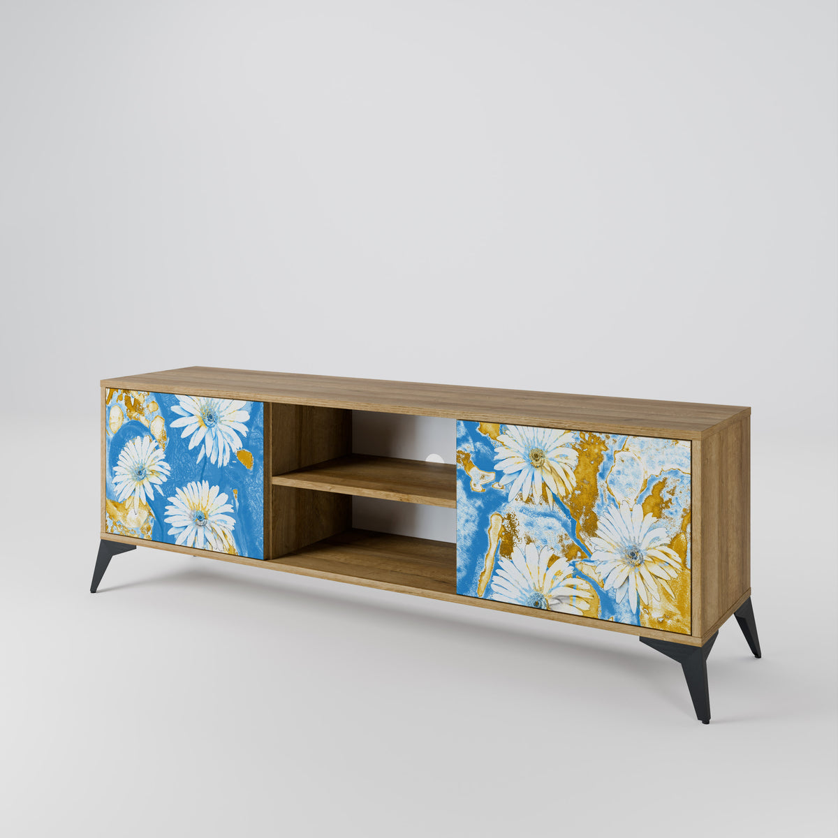 DAISY LUXE Mueble de TV de 2 Puertas