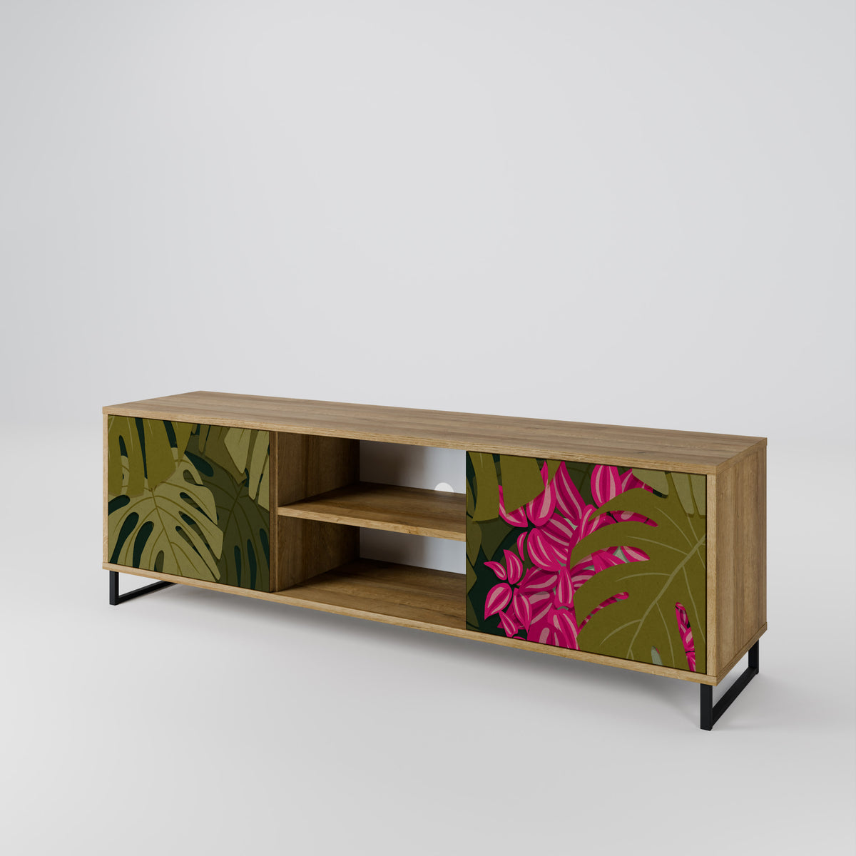 TROPICAL BEAUTY Mueble de TV de 2 Puertas