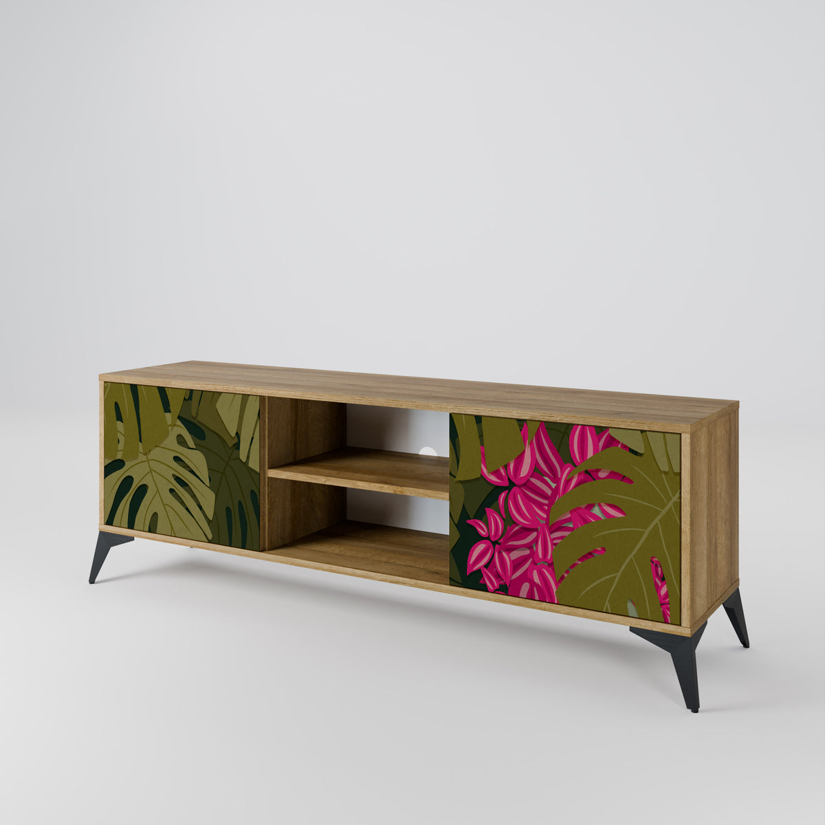 TROPICAL BEAUTY Mueble de TV de 2 Puertas