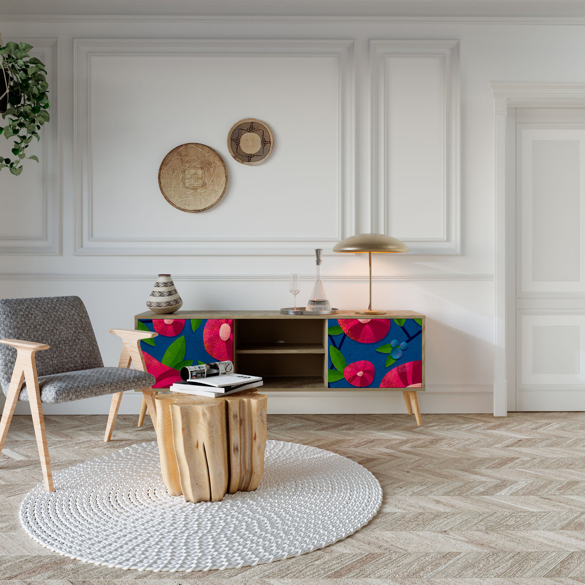 SPRING THOUGHTS Mueble de TV de 2 Puertas