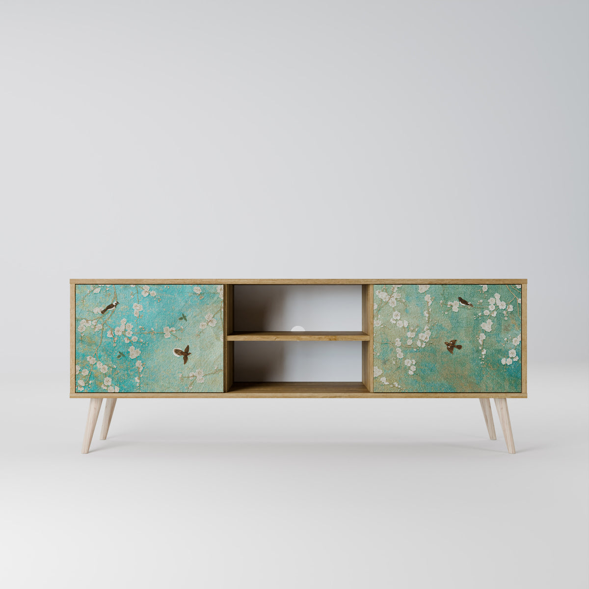 BLOOMING CHARM Mueble de TV de 2 Puertas