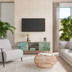 BLOOMING CHARM Mueble de TV de 2 Puertas