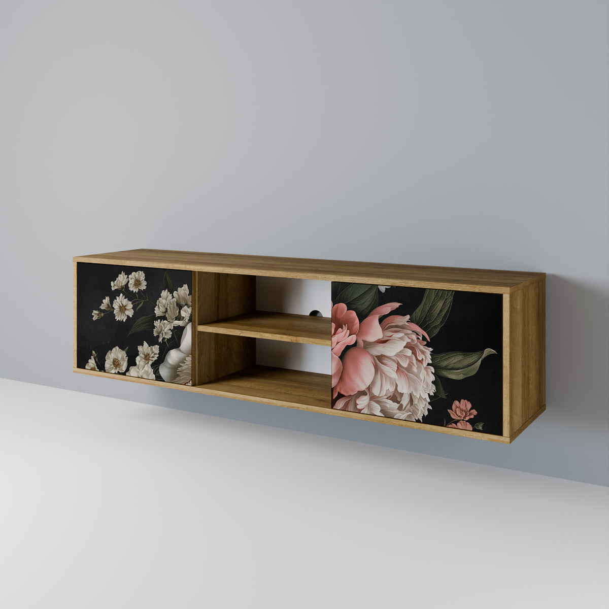 LUSH ELEGANCE Mueble de TV de 2 Puertas