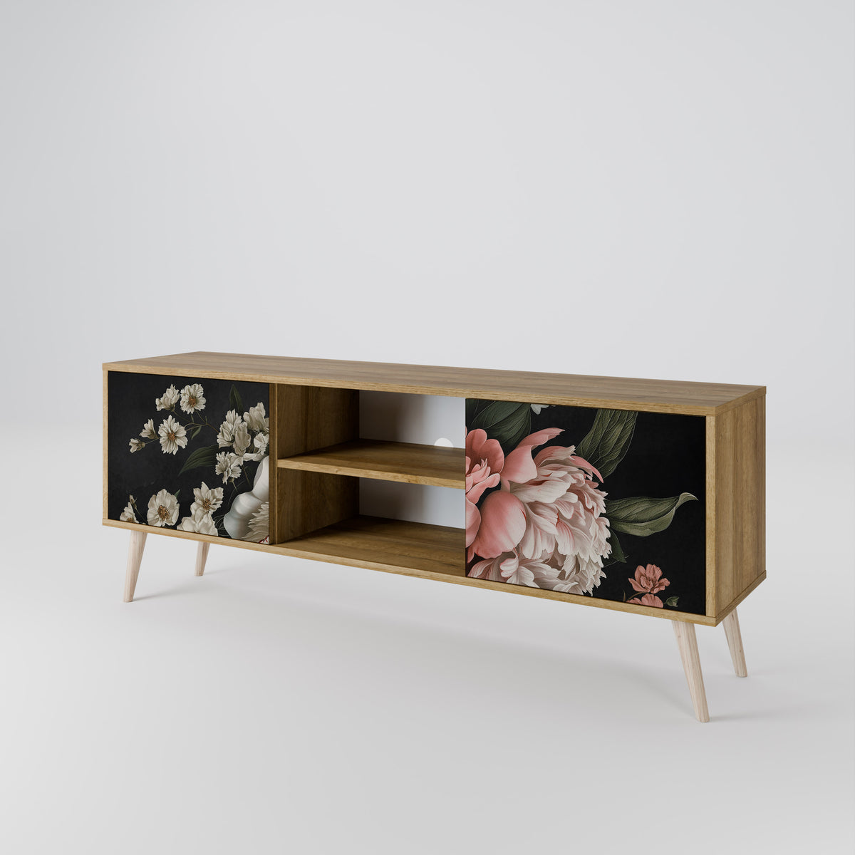 LUSH ELEGANCE Mueble de TV de 2 Puertas