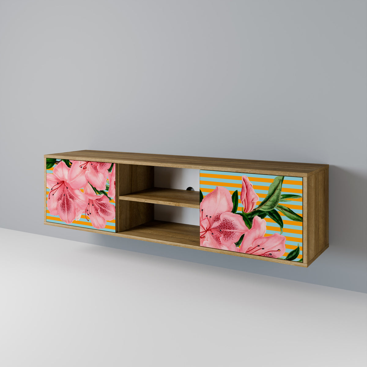 FRAGILE BEAUTY Mueble de TV de 2 Puertas