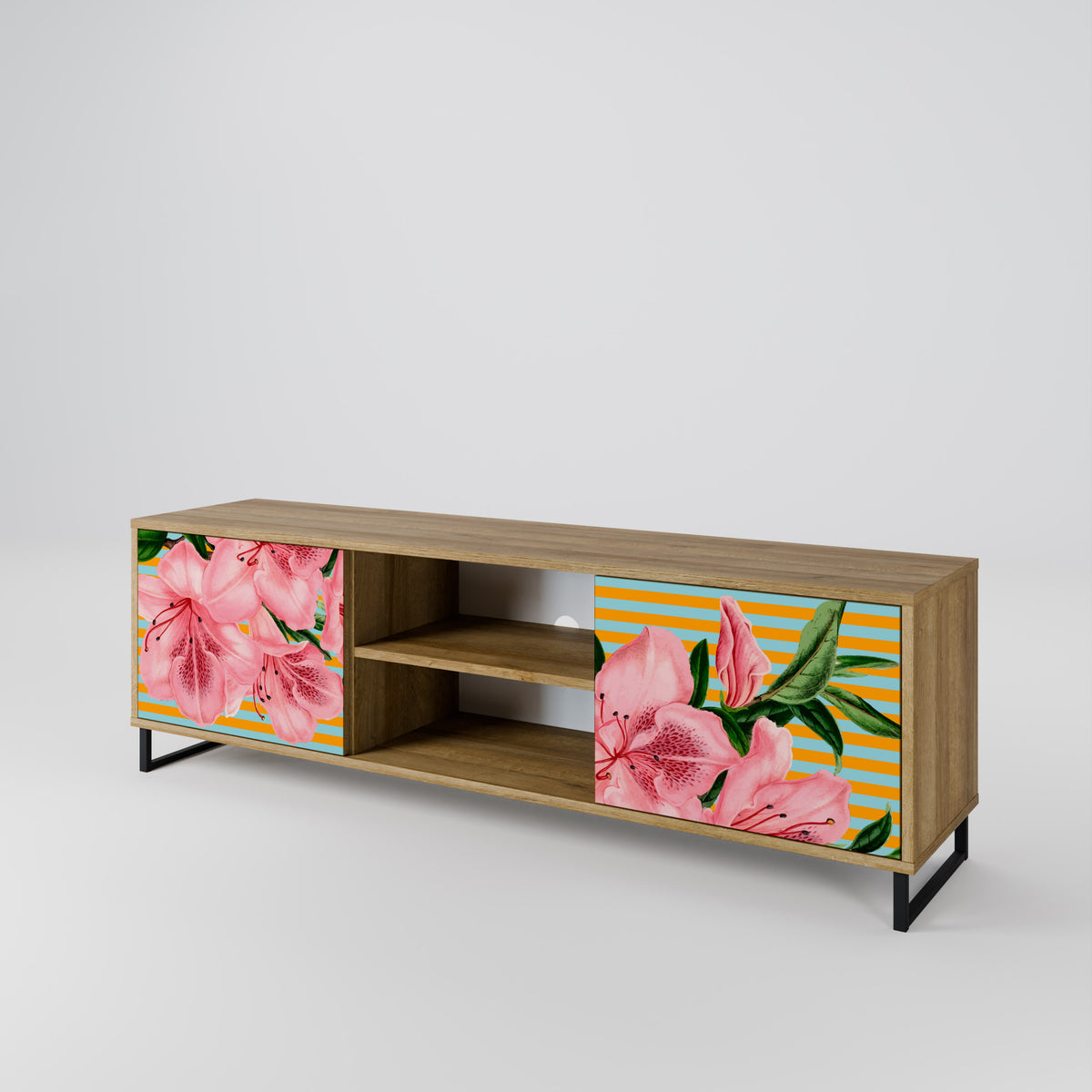 FRAGILE BEAUTY Mueble de TV de 2 Puertas