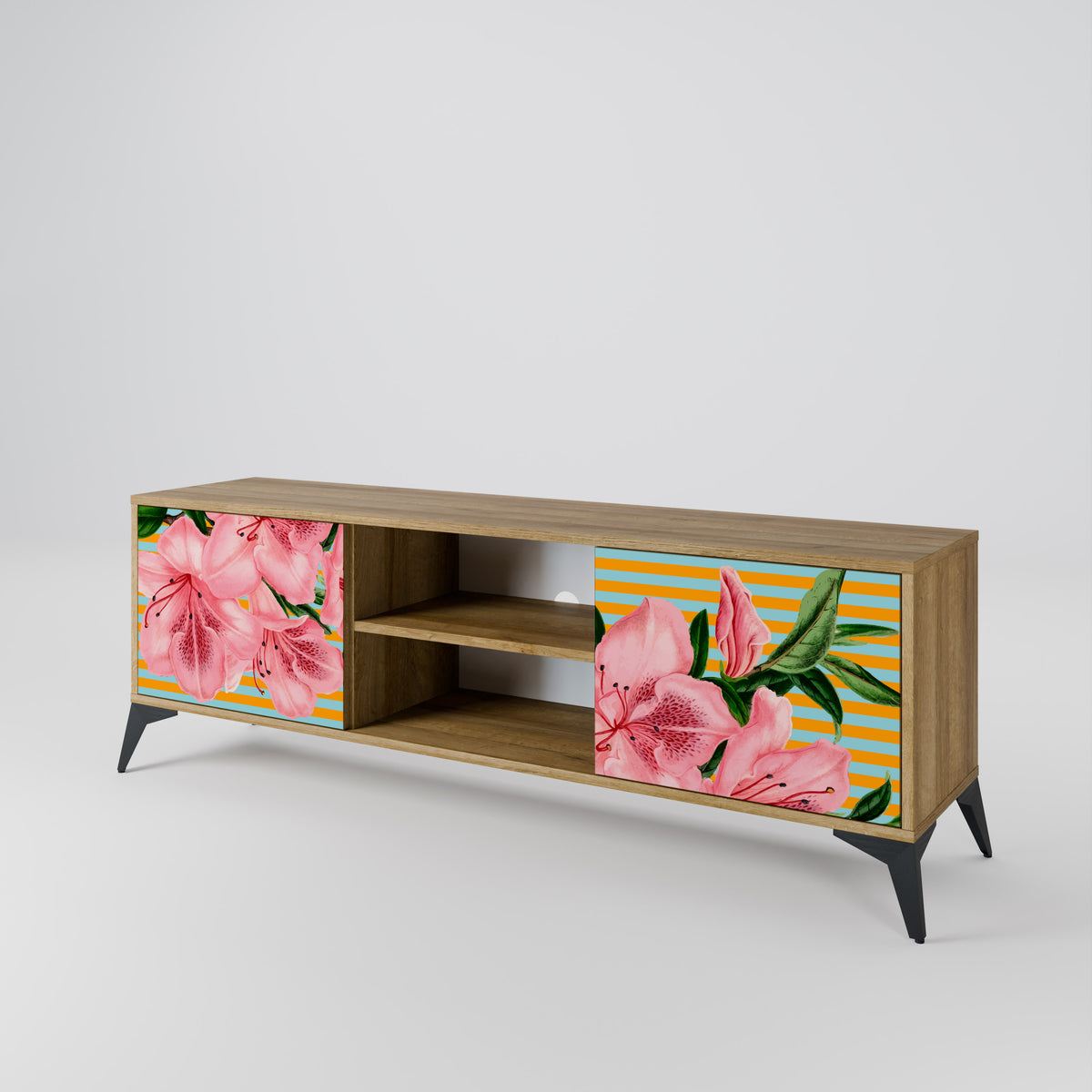 FRAGILE BEAUTY Mueble de TV de 2 Puertas