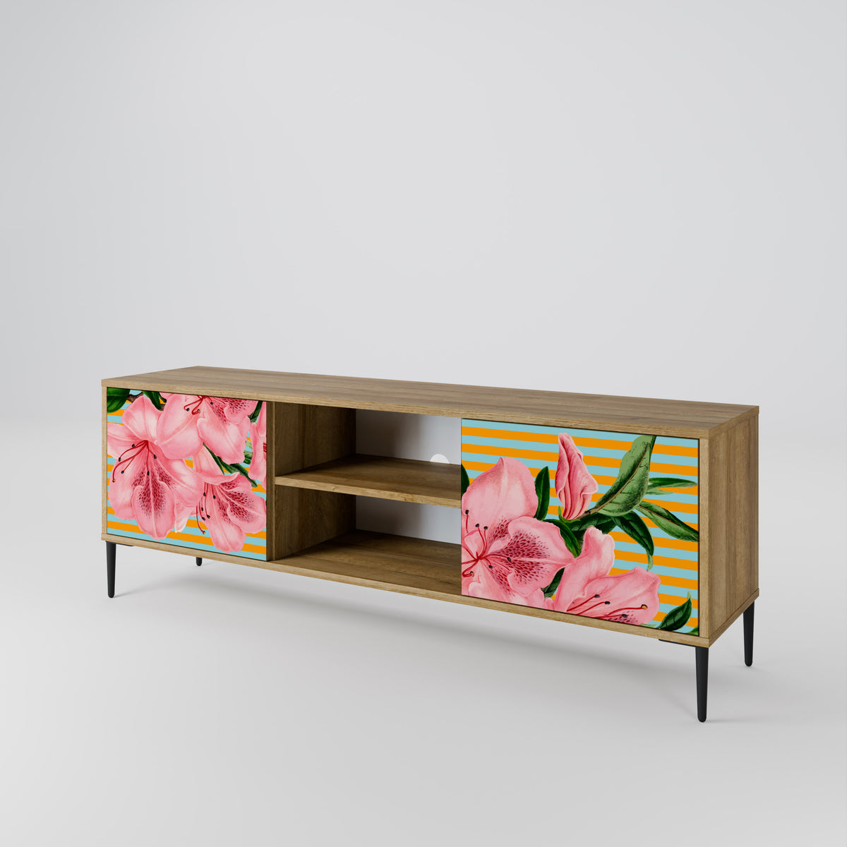 FRAGILE BEAUTY Mueble de TV de 2 Puertas