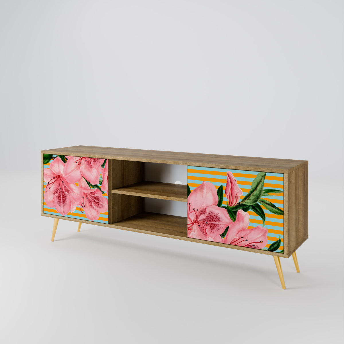 FRAGILE BEAUTY Mueble de TV de 2 Puertas