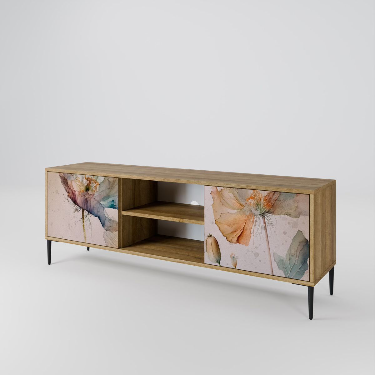 SOFTEN POPPY Mueble de TV de 2 Puertas