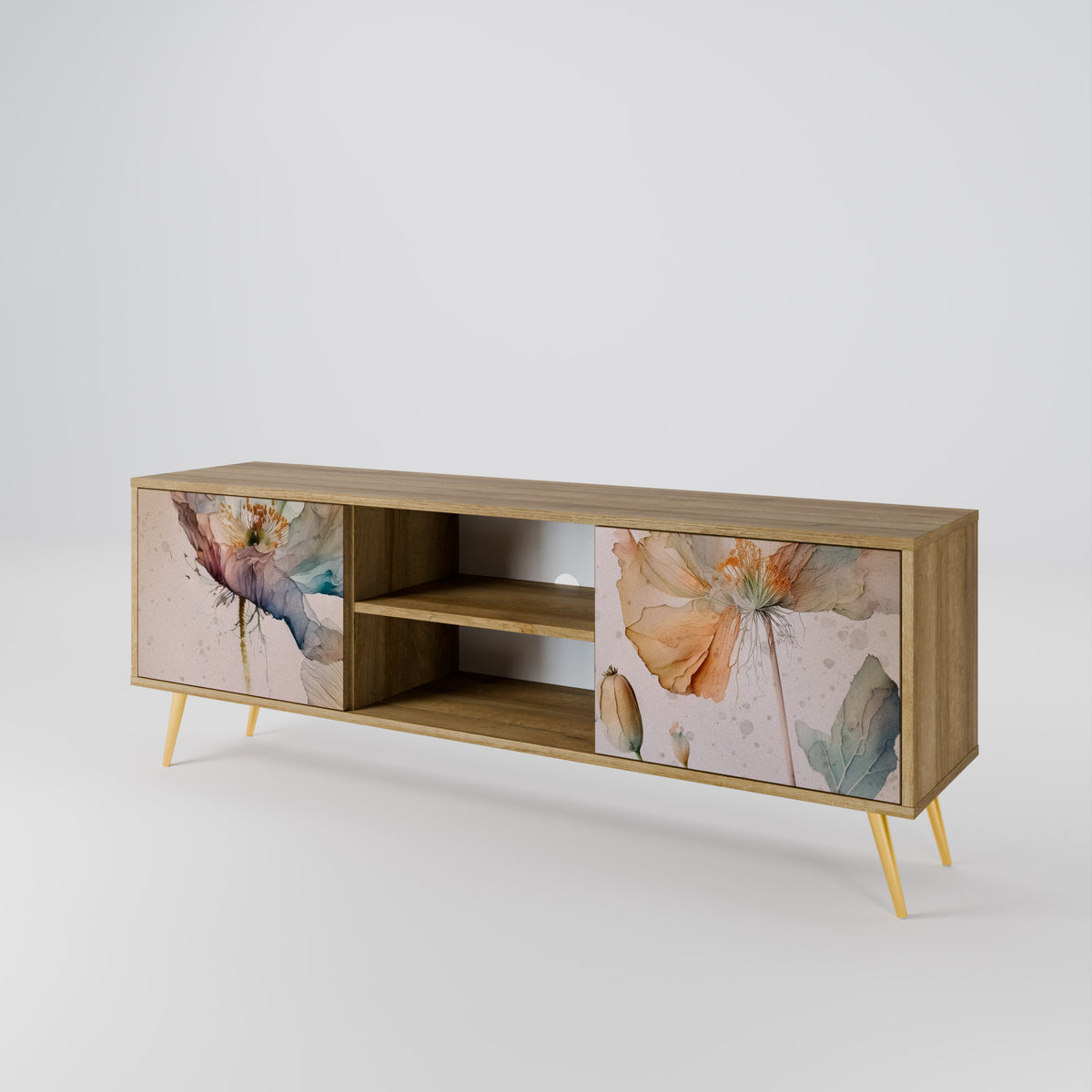 SOFTEN POPPY Mueble de TV de 2 Puertas