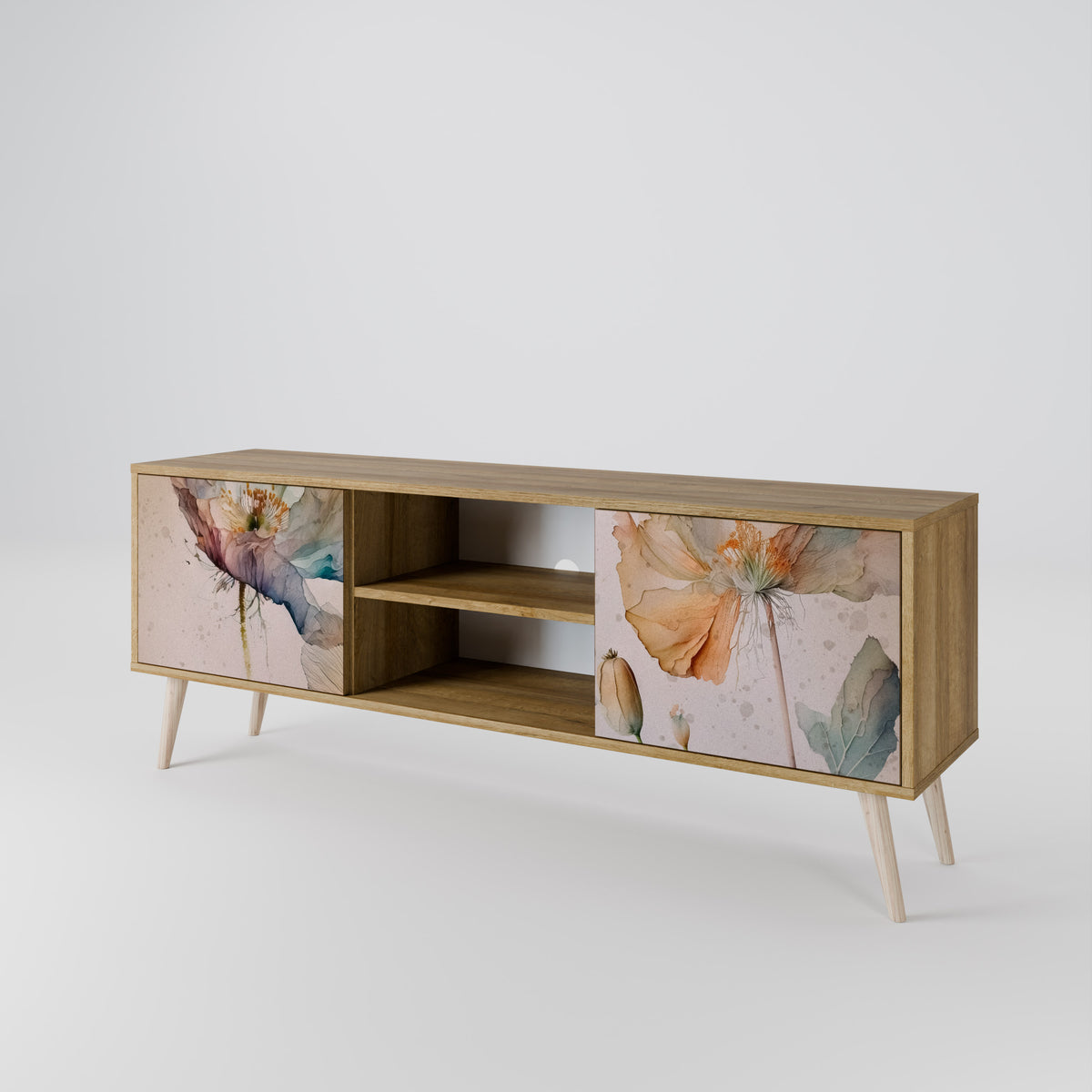 SOFTEN POPPY Mueble de TV de 2 Puertas
