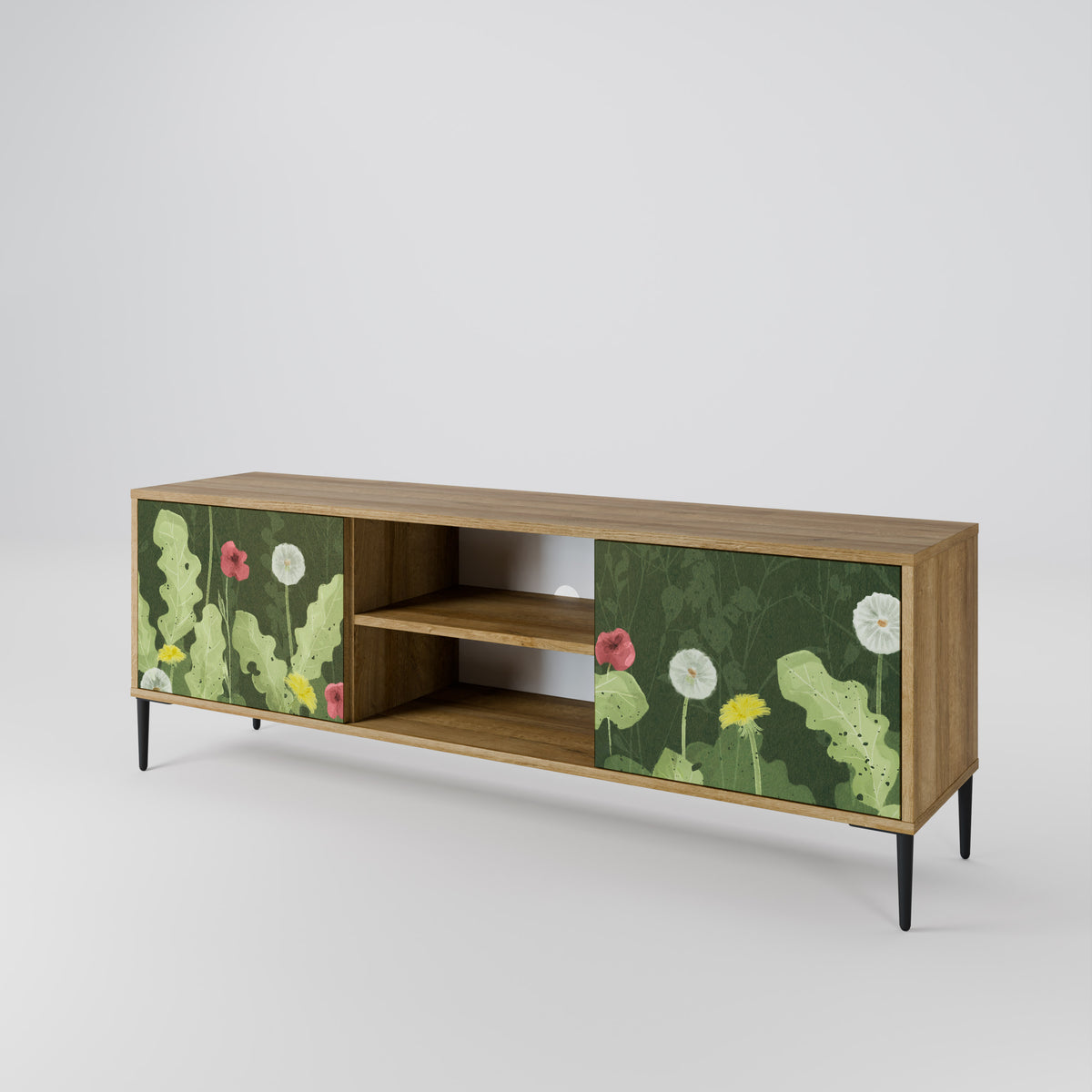 DANDELION AMUSE Mueble de TV de 2 Puertas