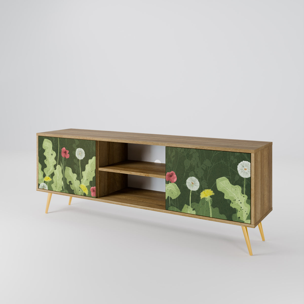 DANDELION AMUSE Mueble de TV de 2 Puertas
