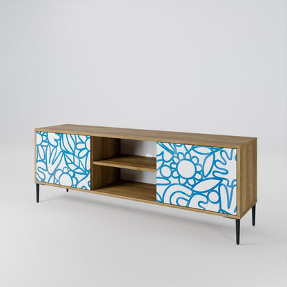 BLOOMY MORNING Mueble de TV de 2 Puertas