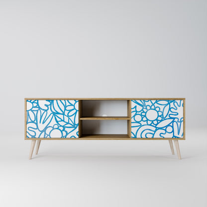 BLOOMY MORNING Mueble de TV de 2 Puertas