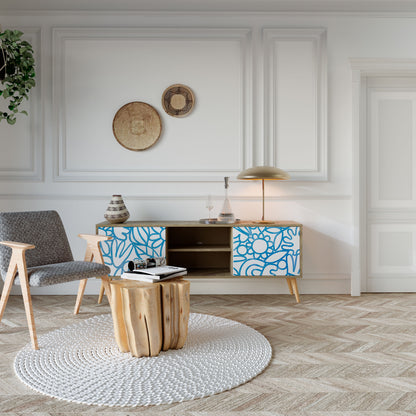 BLOOMY MORNING Mueble de TV de 2 Puertas