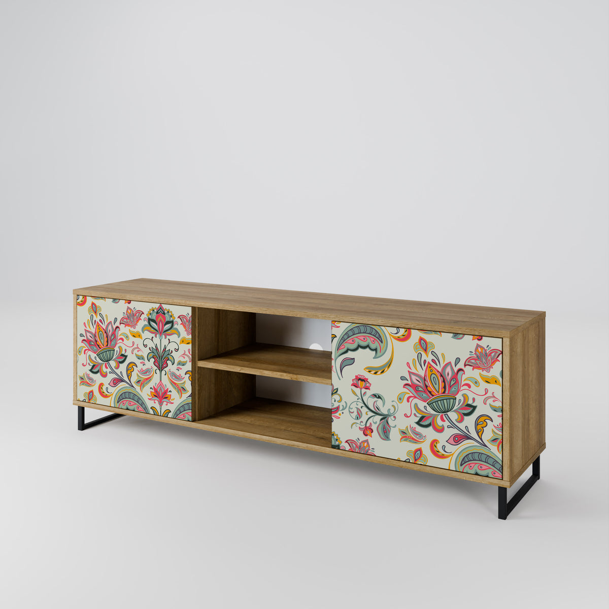 ORGANIC FOLKLORE Mueble de TV de 2 Puertas
