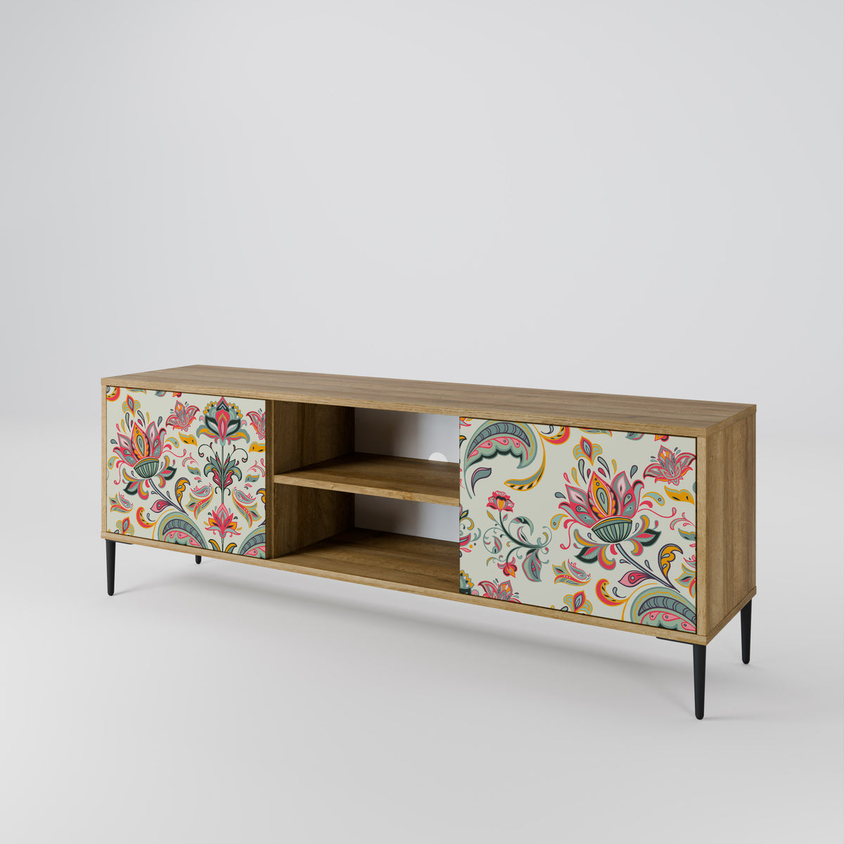 ORGANIC FOLKLORE Mueble de TV de 2 Puertas