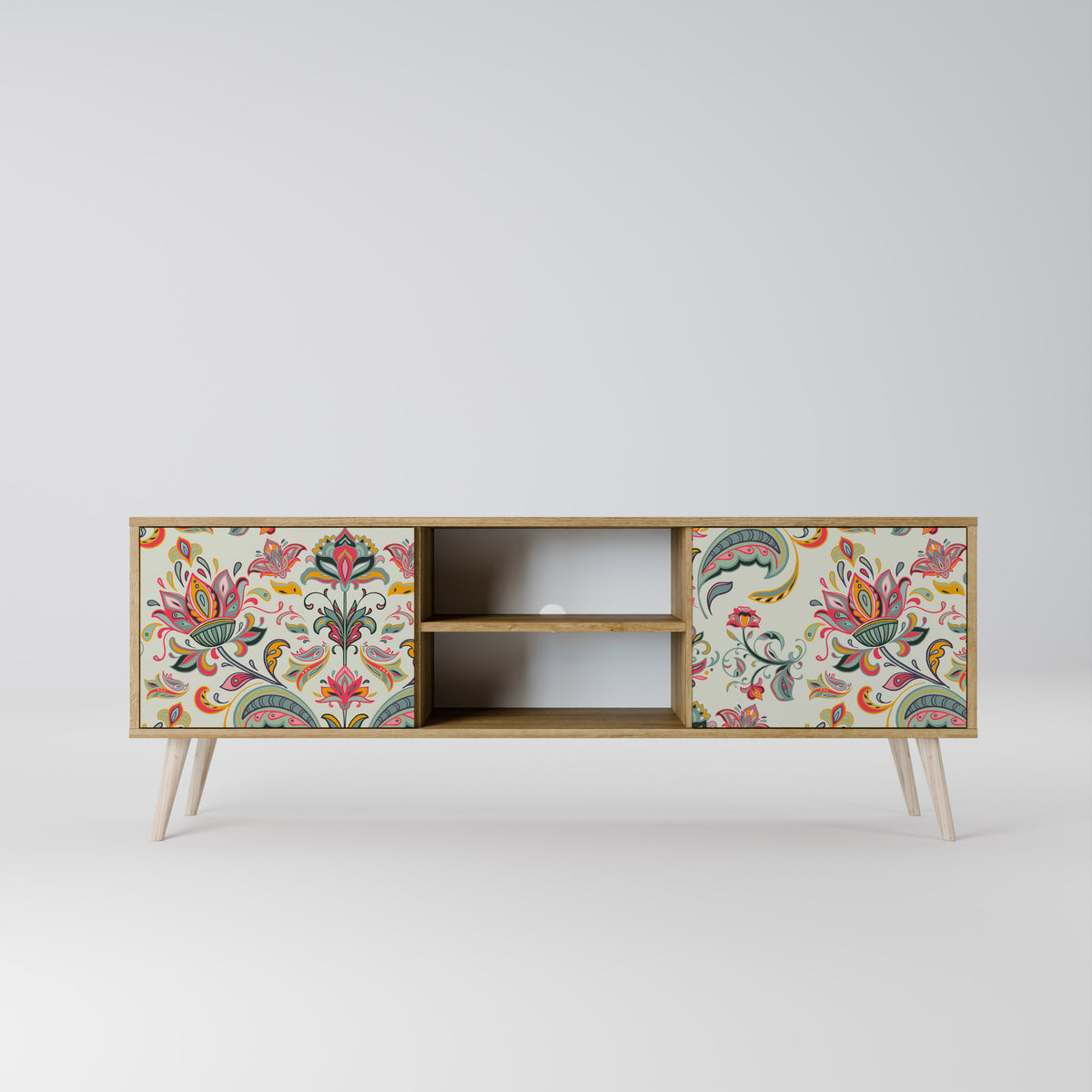ORGANIC FOLKLORE Mueble de TV de 2 Puertas