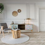 COLORFUL ALPACAS Mueble de TV de 2 Puertas