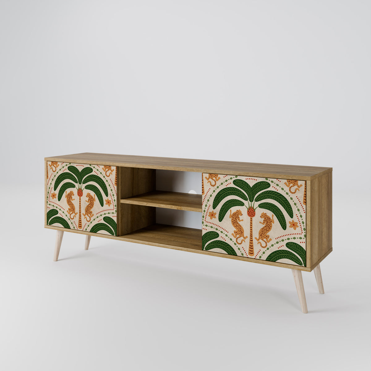 DANCING PREDATORS Mueble de TV de 2 Puertas