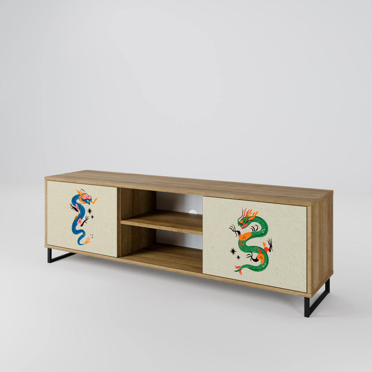 MYTHOLOGICAL CREATURES Mueble de TV de 2 Puertas