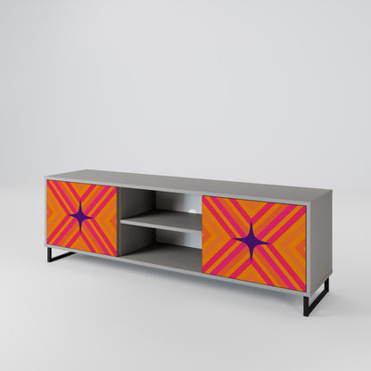 GEOMETRIC BRILLIANCE Mueble de TV de 2 Puertas