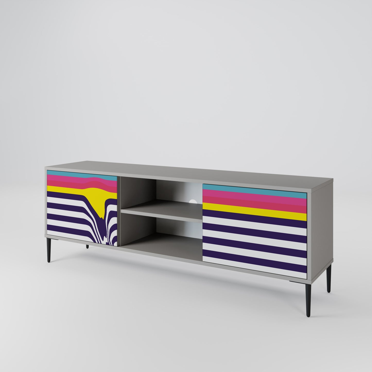 COLORFUL DIVERSION 2-Door TV Cabinet