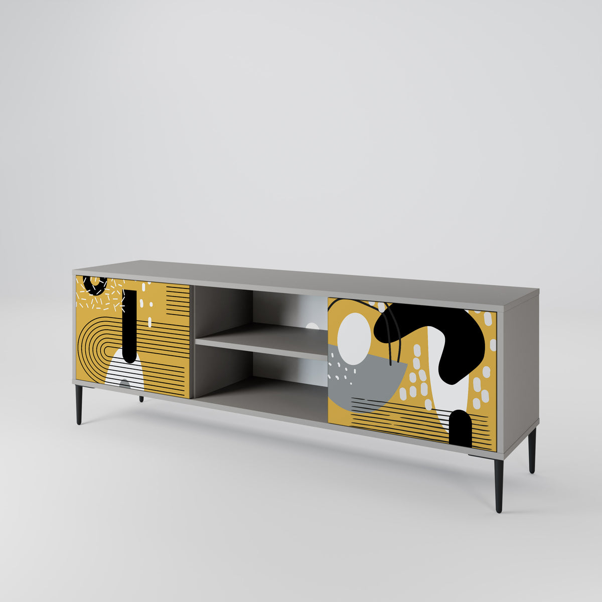 SHAPESHIFT SYMPHONY Mueble de TV de 2 Puertas