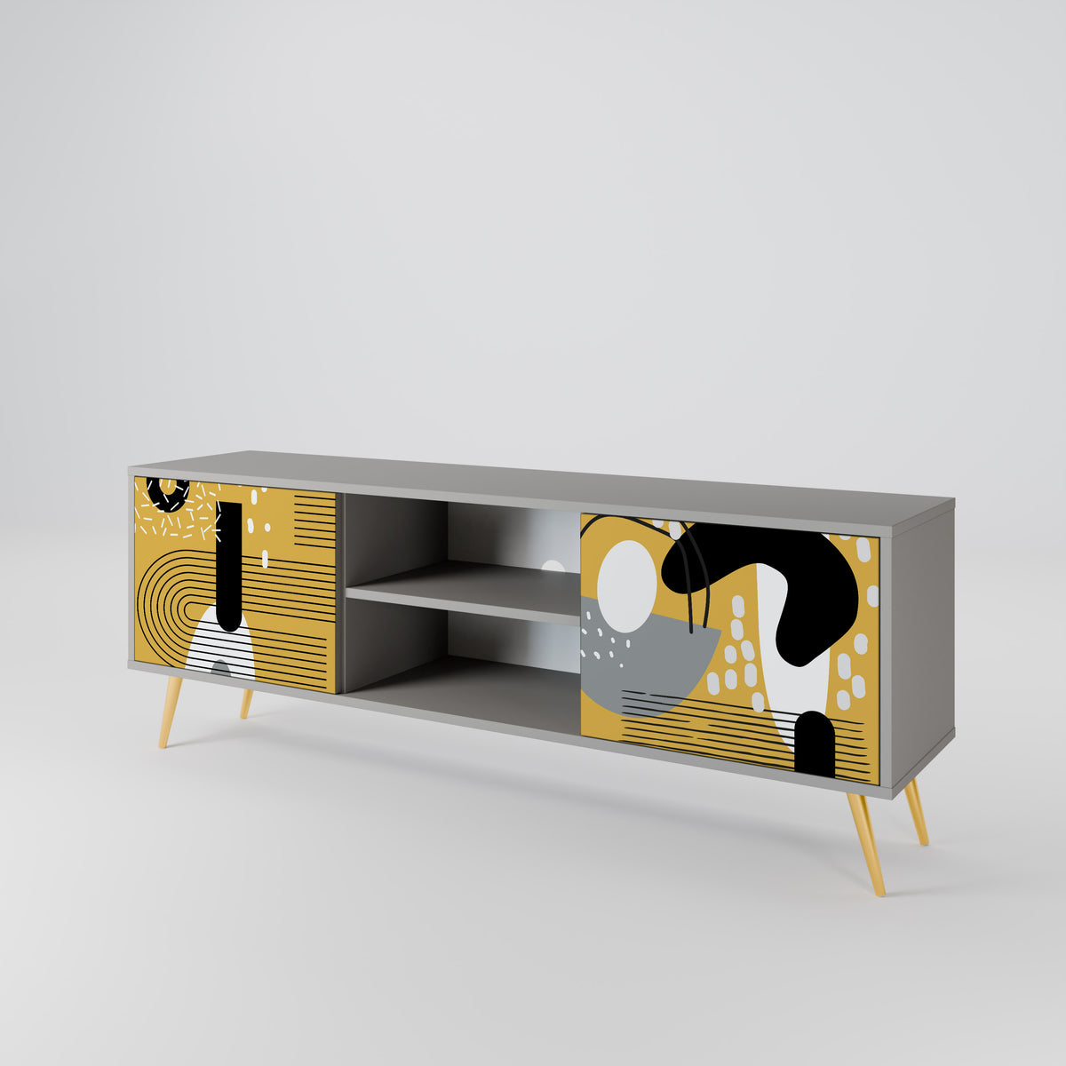 SHAPESHIFT SYMPHONY Mueble de TV de 2 Puertas