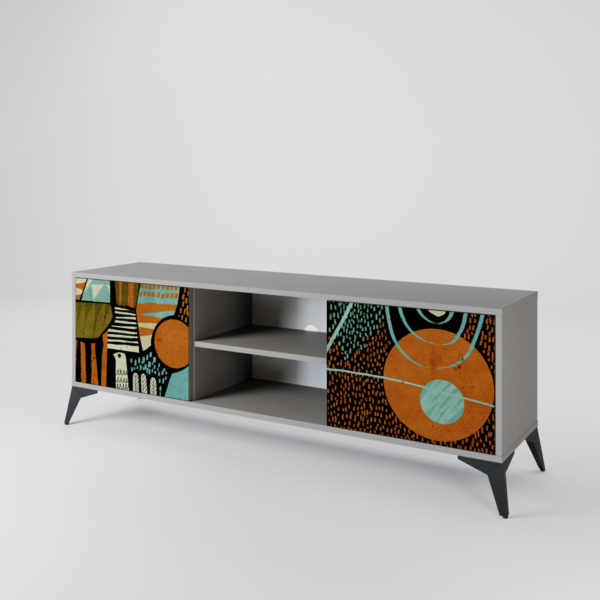 GEODE GLIMMER Mueble de TV de 2 Puertas