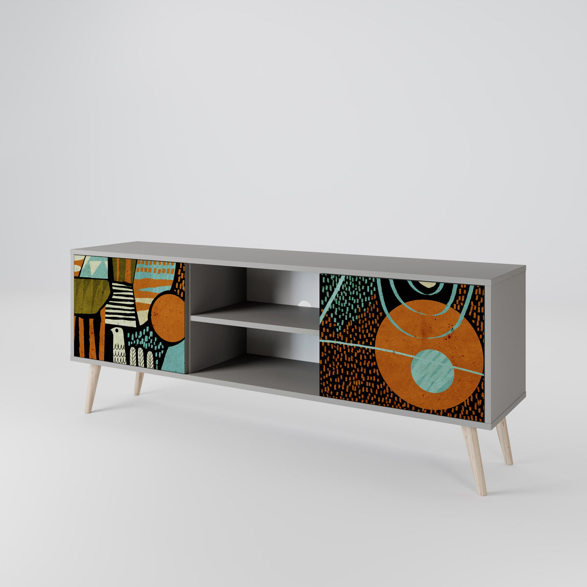 GEODE GLIMMER Mueble de TV de 2 Puertas
