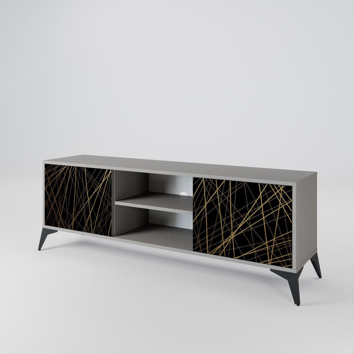 BRIGHT MESH Mueble de TV de 2 Puertas