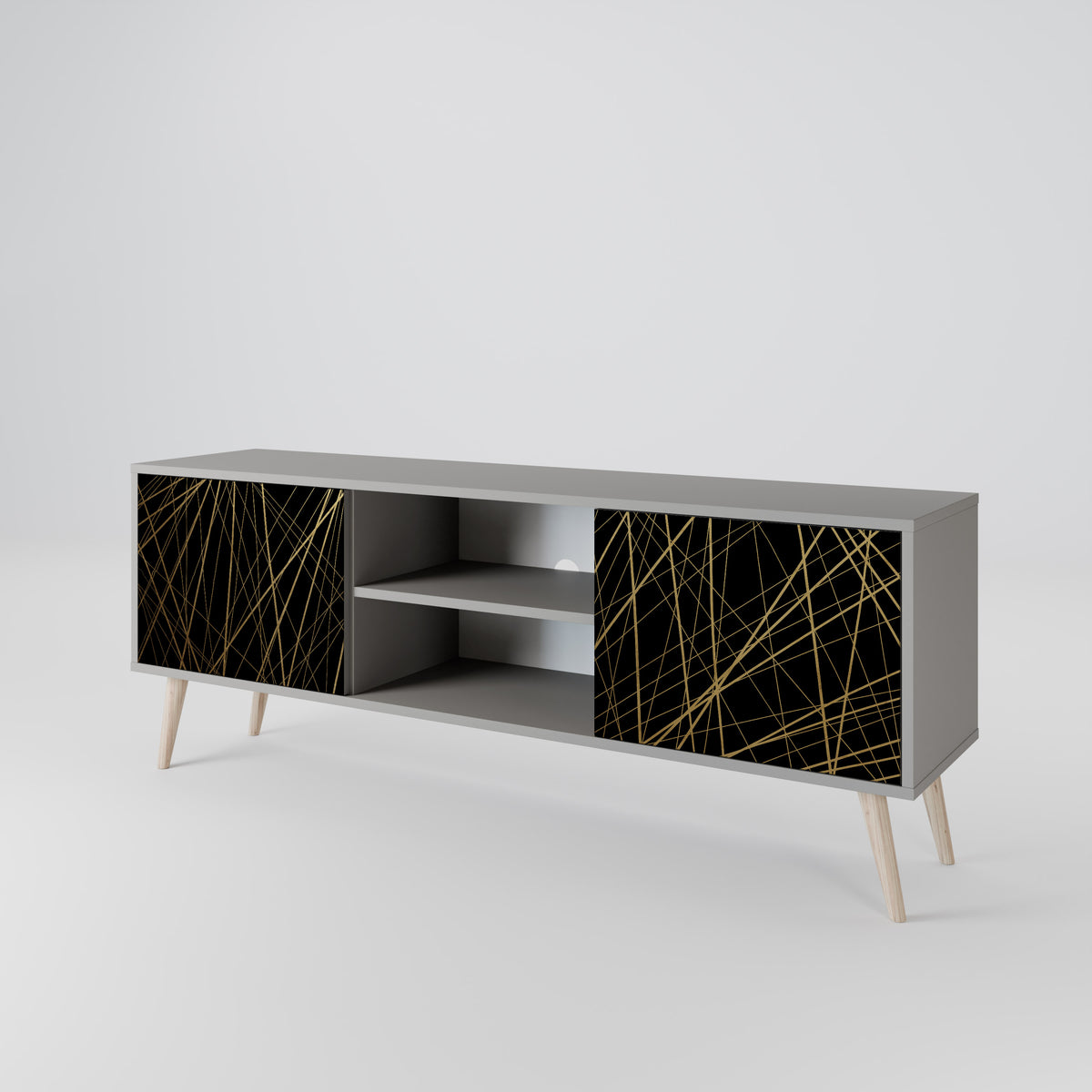 BRIGHT MESH Mueble de TV de 2 Puertas