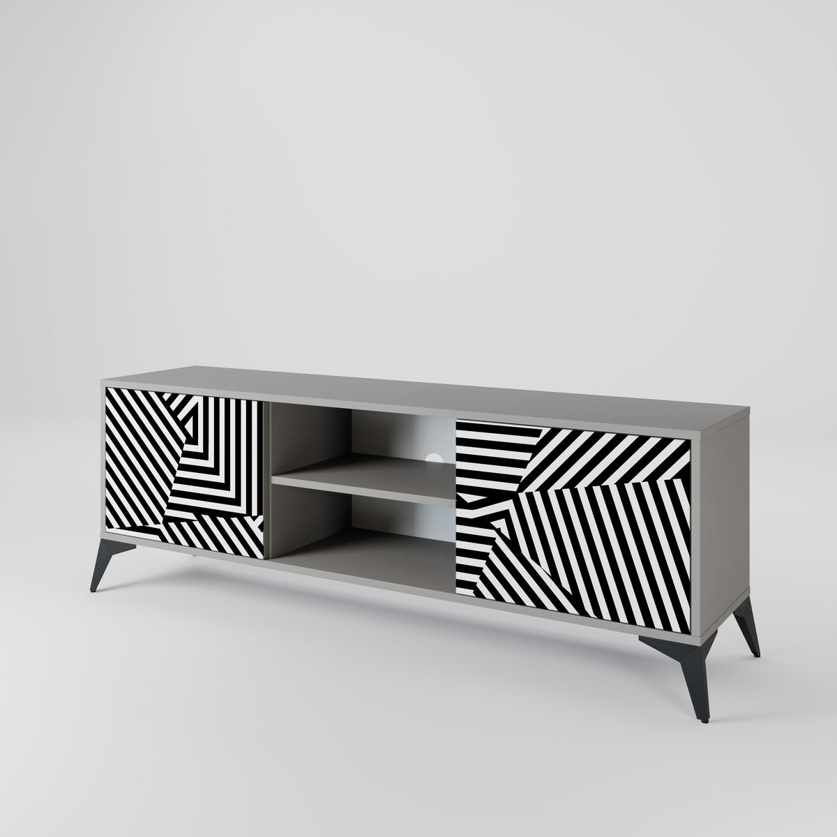 ILLUSIONARY LATTICE Mueble de TV de 2 Puertas