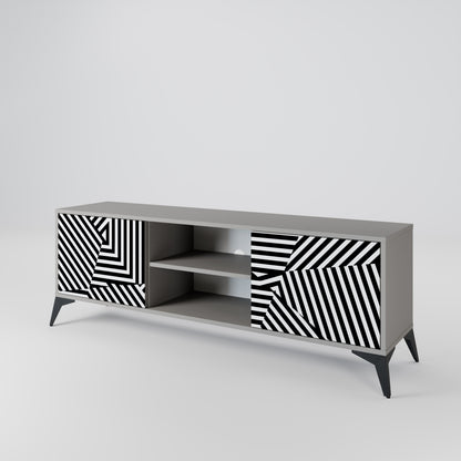 ILLUSIONARY LATTICE Mueble de TV de 2 Puertas