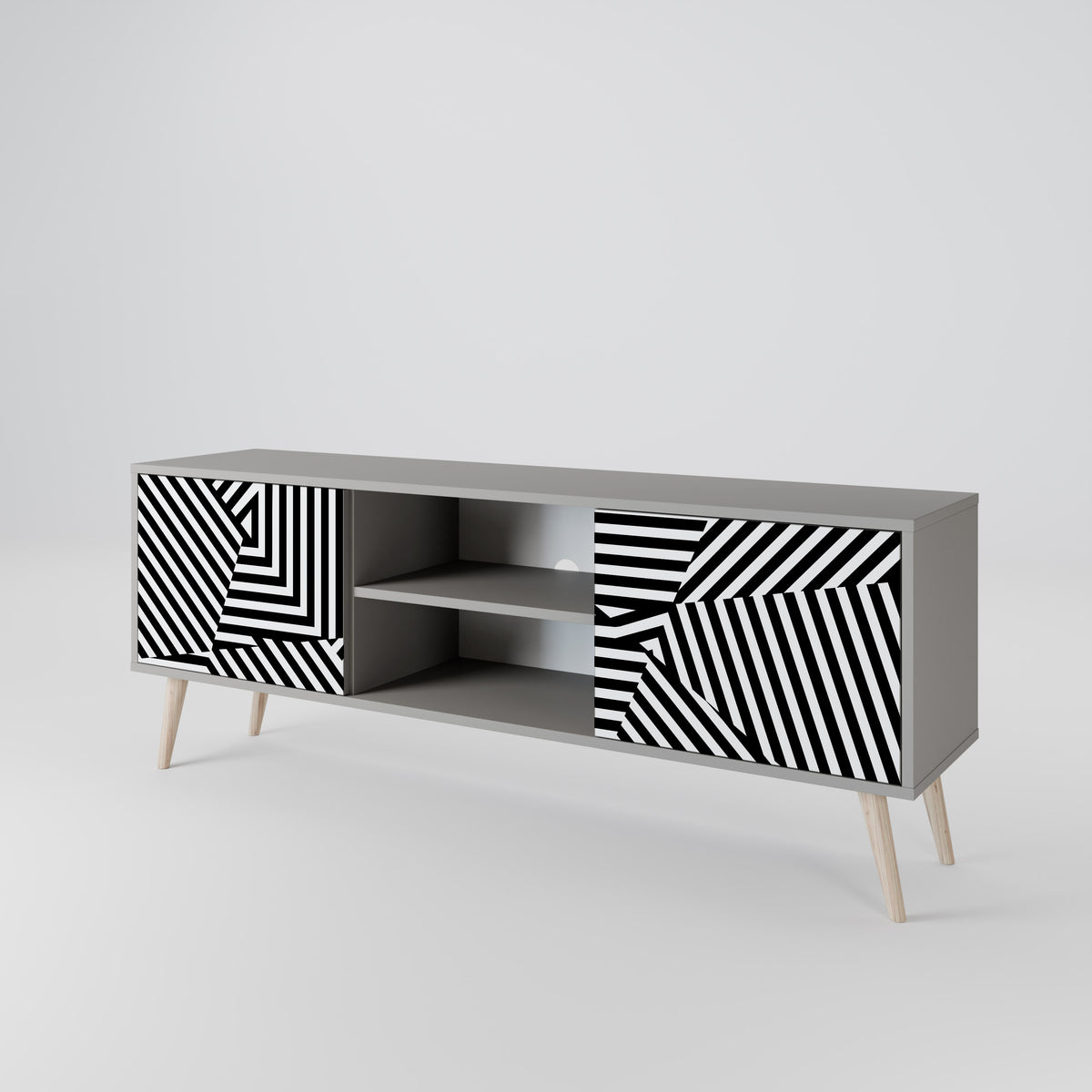 ILLUSIONARY LATTICE Mueble de TV de 2 Puertas